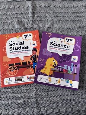 7th Grade Science & Social Studies Daily Practice Workbooks